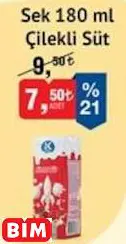 SEK ÇİLEKLİ SÜT
